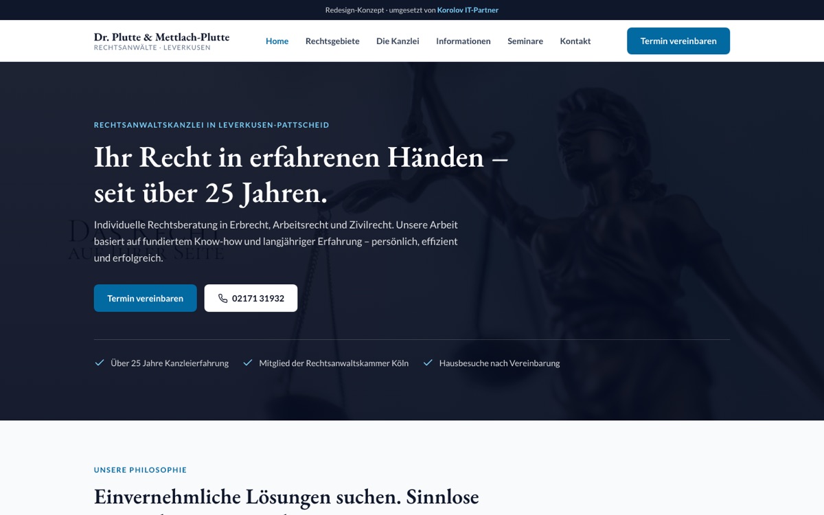 Rechtsanwaltskanzlei Dr. Plutte & Mettlach-Plutte – Rechtsberatung